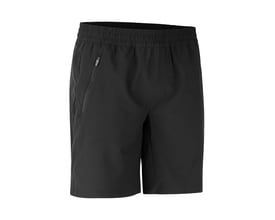 Geyser Active Shorts i sort, str. 3XL, fremstillet i stretch materiale med lynlåslommer og elastik i linningen.