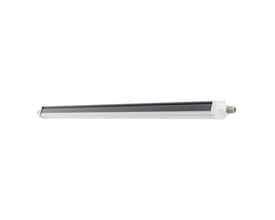 Ledvance Damp Proof Flex DALI-armatur på 34 W med aflangt gråt hus, hvid diffusor og tilslutning i enden.