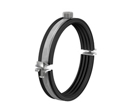 Flamco rørbøjle BSA G1/2" med M10 gevind til rør på 159-162 mm, med EPDM gummibånd for lyddæmpning.