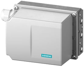 Siemens SIPART PS100 elektropneumatisk positioner med aluminiumskabinet og G1/4" pneumatiske tilslutninger.