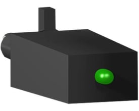 Schneider Electric varistor til RXM relæer, 6-24V AC/DC, med grøn indikatorlampe.