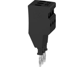 Weidmüller Test adapter ATPG 2.5/3 i sort Wemid med PUSH IN teknologi og tre teststik.