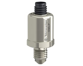 Schneider Electric tryktransmitter i rustfrit stål med 16 bar, 4-20mA output, M12 stik og 7/16 han væsketilslutning.