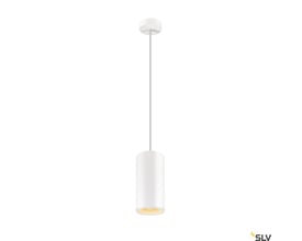 SLV NUMINOS XL pendel i hvid og sort med cylindrisk skærm, 36 W LED og varmt 3000 K lys.