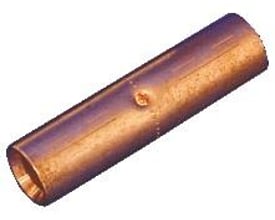 Elpress DIN 46235 kobber pressemuffe til 70mm² fåtrådige Cu-ledere, ufortinnet E-Cu materiale.