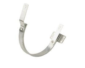 Konsoljern nr. 11 til 1/2" rund tagrende, bukbart. Måler 25/5 mm, fremstillet i metal.