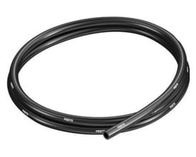 Festo trykluftslange PUN CM i sort, 12 mm udvendig diameter, fremstillet af antistatisk polyuretan.