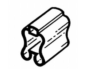 Legrand Memocab mærkeholder til kabler, 15mm længde, til kabler 4,2-7,6mm, holder 6 mærker.