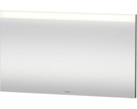 Duravit spejl 120x70 cm med integreret LED lysfelt øverst, giver 4000K naturligt lys og er energiklasse A++.
