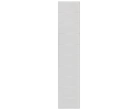 Siemens mærkeplade, hvid, med 5,2mm klemmebredde og snap-on montering til 2,5mm2 ledere.