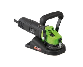 Eibenstock overfladefræser EOF 100.1 med 1400W effekt og 10.000 omdr./min, vist med grøn og sort krop.