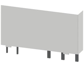 Siemens stikbensrelæ 3TX7 med 1CO skiftekontakt og 12V DC, komplet enhed med forgyldte kontakter, type nr. 3TX7014-7BQ02.