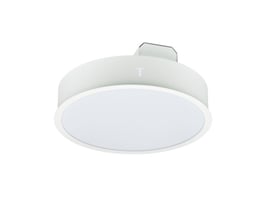 Philips Lighting TrueCircle RC250B indbygningsarmatur i hvid med en diameter på 380 mm og 2000 lumen.