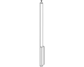 Schneider Electric TTA-KV79 fast vægkonsol med løs TTA-GH1 lamaholder og stålclips til vægmontering.