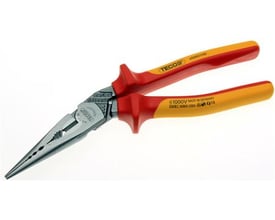 Wareco Spidstang LAUS EVO 220mm med røde og gule isolerede håndtag, velegnet til 1000V.