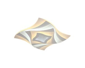 V-TAC 75W LED loftlampe med unikt, hvirvelformet design i hvid og lys gul i tre trin dæmpbar.