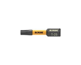 Ironside kraftbit TORX TX25 på 32 mm, vist fra siden med sort spids og gul skaftdel.
