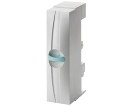 Siemens skinnesystem Fors 3P, 3-polet til 60mm skinner, lavet af hvid plast og 54mm bredt.