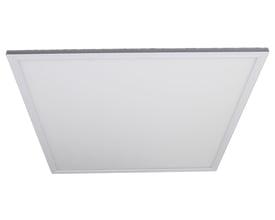 Elegant 600x600 mm LED Panel med 4000K farvetemperatur og 10 mm lav profil, hvid ramme.