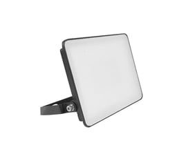 V-TAC 20W LED projektør, model Vt-4419-fc, med sort aluminiumshus og justerbar beslag på hvid baggrund.