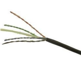 CommScope Kat6A F/UTP datakabel til udendørs brug, sort med 4 par afskærmede kobberledere på 305m tromle.