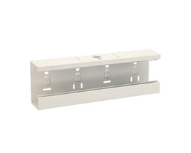 Schneider Electric T-stykke WGX-S TSU i hvid RAL 9010, med dimensioner 130x72x400 mm, vist fra siden.
