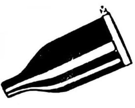 Sort-hvid illustration af en Omron dækkappe til PS-31, et beskyttende tilbehør til floatless niveau controllere.