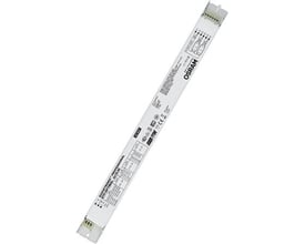 Osram Quicktronic Professional QTP-OPTIMAL 2x18-40W, 230V elektronisk forkobling med logo og diagrammer tydeligt vist.