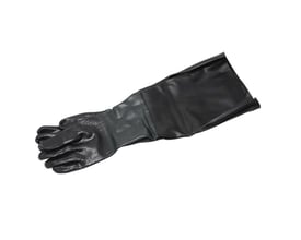 Sorte sandblæsehandsker til FL-220 og FL-420 kabiner, ca. 65 cm lange med 19 cm armvidde.