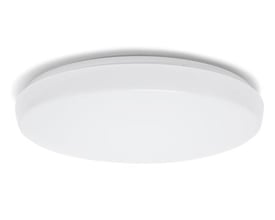Mac G2 CCT loftslampe med en diameter på 280 mm, 12W effekt og 1020 lumen. Lampen er hvid med et opal akryl dæksel for jævn lysfordeling.