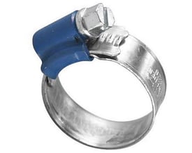 Nito ABA spændebånd i galvaniseret stål med blå kappe og en bredde på 12 mm, størrelse 87-112 mm.
