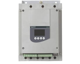 Schneider Electric Altistart 48 softstarter til 3-fasede motorer, 32A, 15kW, 400V, med display og betjeningsknapper.