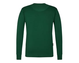 Engel Grandad langærmet T-shirt i mørkegrøn, str. 4XL, vist bagfra på hvid baggrund.