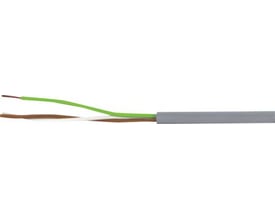 Multikabel 10x0,50 LIYY-O TR med flettet kobberledere og grå PVC-yderkappe.