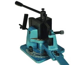 Scantool FJB 1 universel fladjernsbukker i turkisblå med sort håndtag og gradskive til præcis bukning.