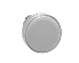 Schneider Electric ZB4BV013E lampehoved i hvidt metal til 22mm hul med LED, perfekt til tavler.