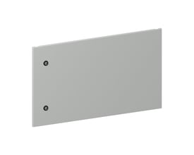 Schneider Electric Låge 9M i stål, 450 x 800 mm, med synlige skruehuller på venstre side.