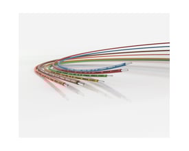 Flere Olflex Heat 125 SC kabler fra Lapp i forskellige farver, med tryk der angiver dimensioner og godkendelser.