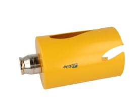 PRO-FIT Multi Purpose HM hulsav med lang 10 mm adapter, 114 mm i gul.
