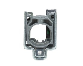 Schneider Electric ZB4BZ101 kontaktelement med 1 sluttekontakt, monteringsramme i Zamak uden anden komponent monteret.