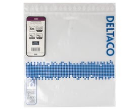 Deltaco High-Speed Flex HDMI kabel på 5 meter i original emballage med 4K UHD opløsning og friktionslås.