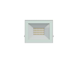 SpectrumLED Noctis Lux 4 projektør set forfra, viser 20W LED-panel og hvid ramme på hvid baggrund.