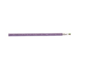 Profibus L2 kabel i violet PUR-kappe med trykdetaljer som 1x2xAWG24/19VL og AWM STYLE 20233 UL.