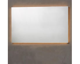 Loevschall Nibe spejl 120x75 cm med integreret varm hvid bagbelysning, der skaber en hyggelig atmosfære.