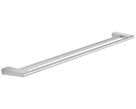 Pressalit Style dobbelt håndklædestang i rustfrit stål, 810 mm lang, vist på hvid baggrund.