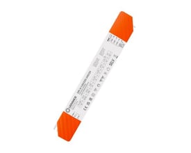 Ledvance LED-driver Value 120W 24V vist uden emballage, med orange endestykker og detaljeret mærkat.