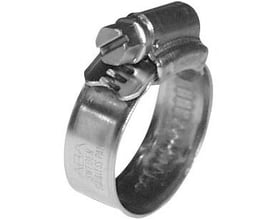 Nito ABA spændebånd i rustfrit stål med 12 mm båndbredde og justerbar diameter fra 68-85 mm.