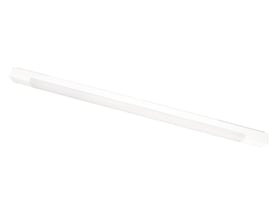 SG Armaturen Prelude Square 1200 armatur i hvid aluminium med varmt hvidt lys på 2700K.