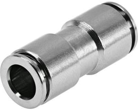 Festo NPQH-D-Q14-E-P10 stikforbinder i metal med push/pull funktion, nominel størrelse 13 mm.