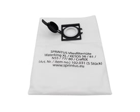 SPRiNTUS støvsugerpose i fleece til CRAFTIX modeller, med lukketegel. Pakken indeholder 5 stk.